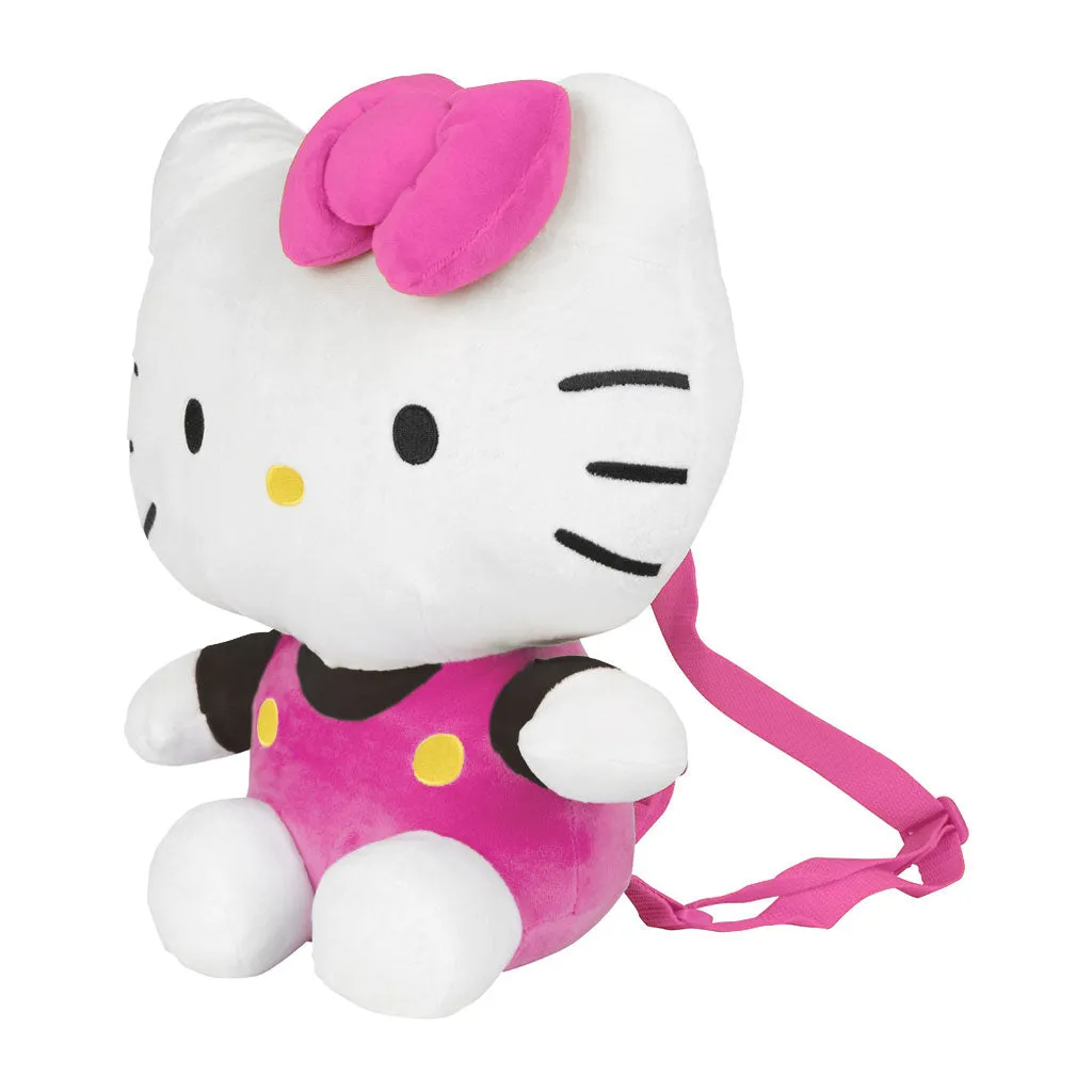 Accessory Innovations Sanrio 14" Hello Kitty Pink and Black Plush Backpack