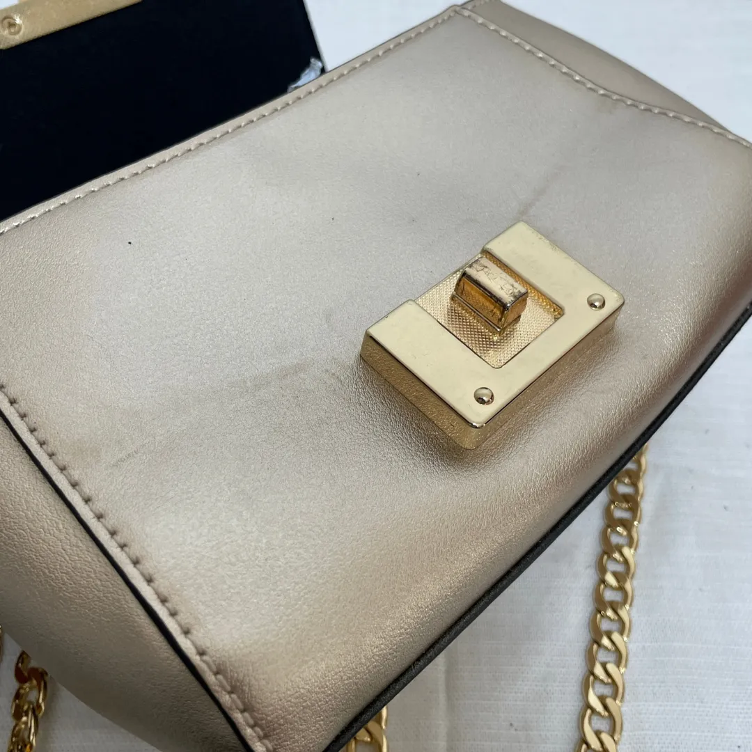 ALDO Gold Small Crossbody Bag | Pre Loved |