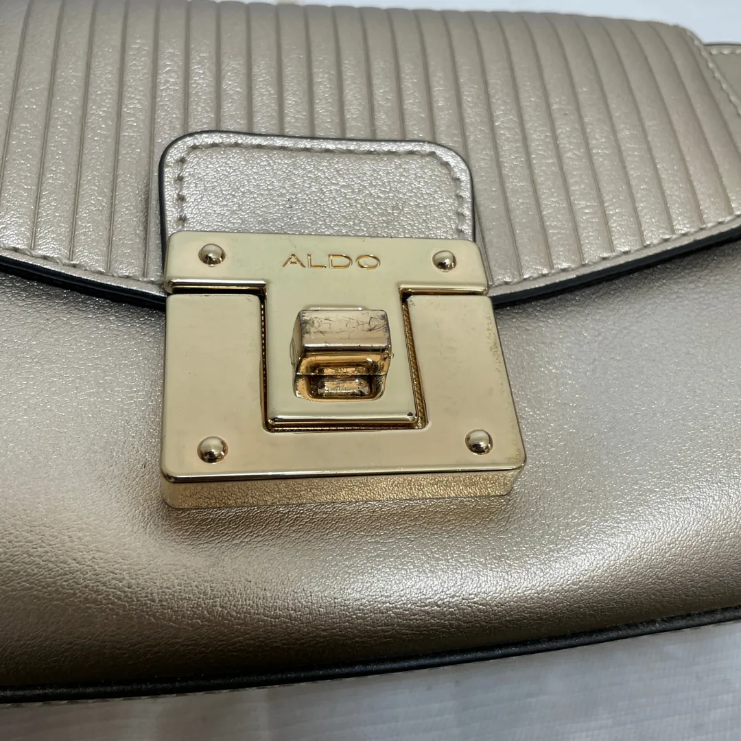 ALDO Gold Small Crossbody Bag | Pre Loved |