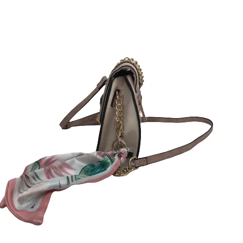 ALDO Light Pink & Gold Chain Crossbody Bag | Like New |