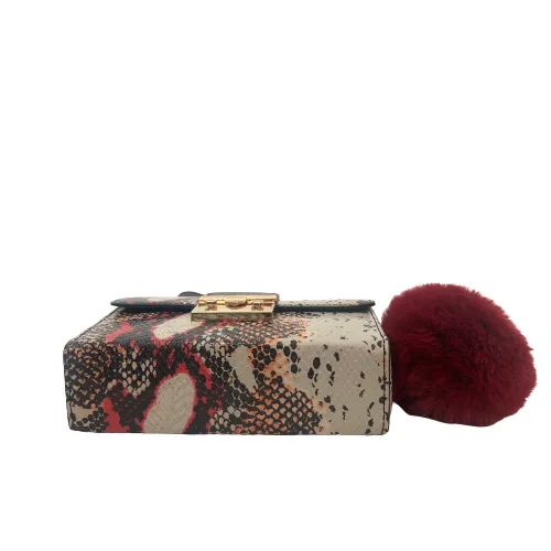 ALDO Snakeprint Pompom Crossbody | Brand New |