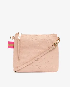 Alexis Crossbody - Blush Snake