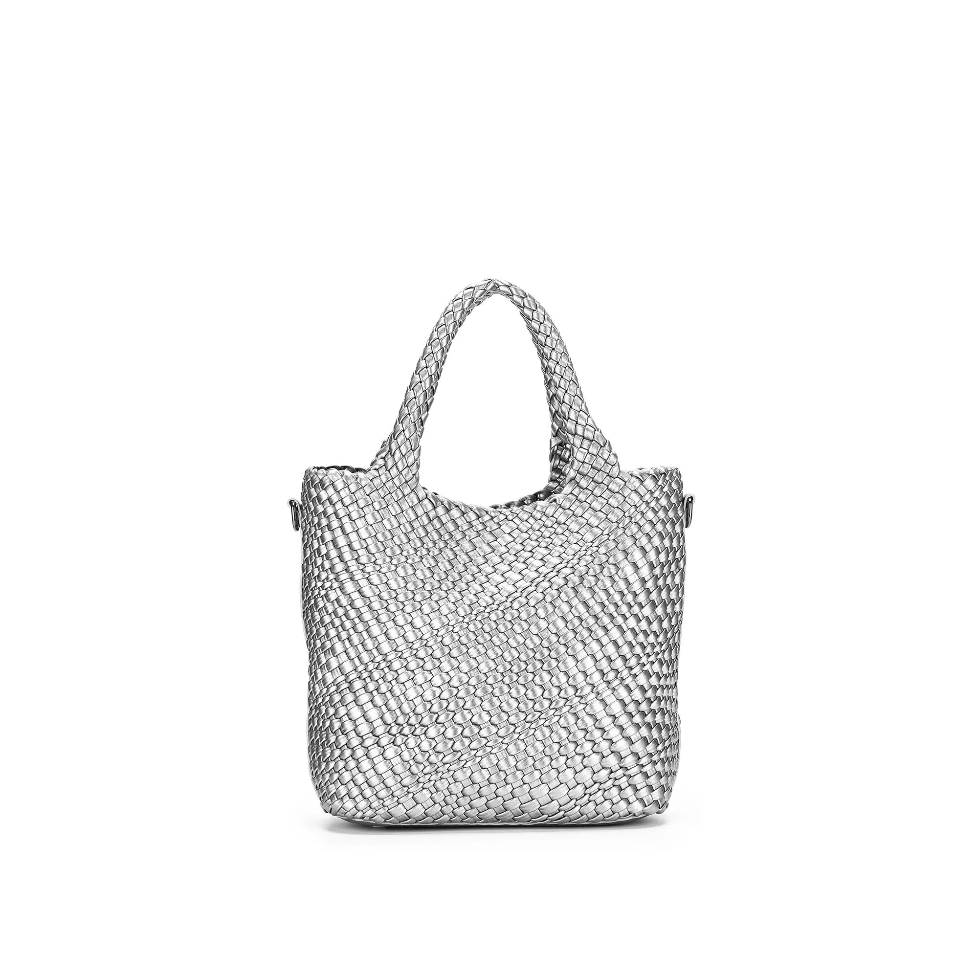 Amali Pewter 2 Piece Handbag Set