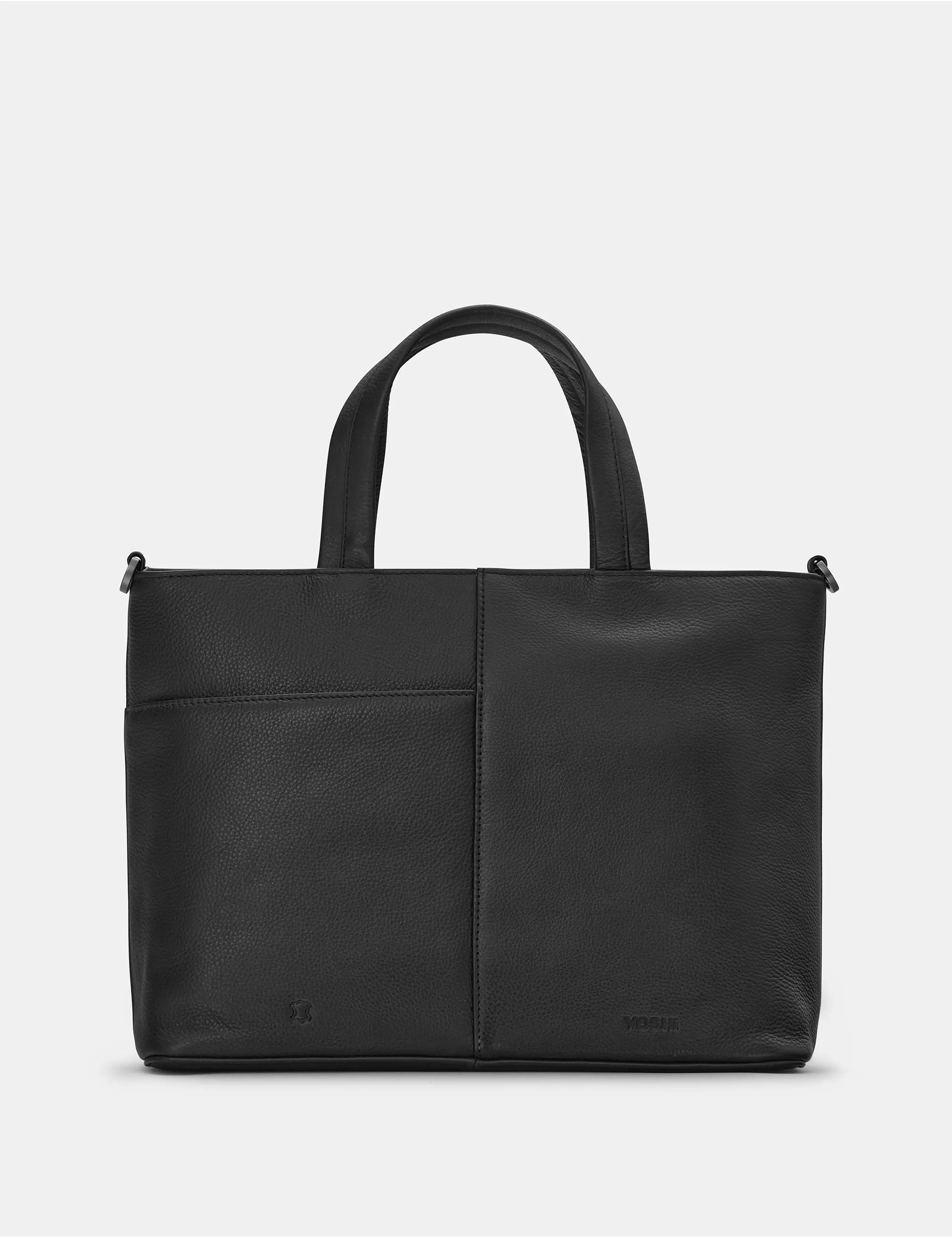 Amongst Butterflies Black Leather Multiway Grab Bag