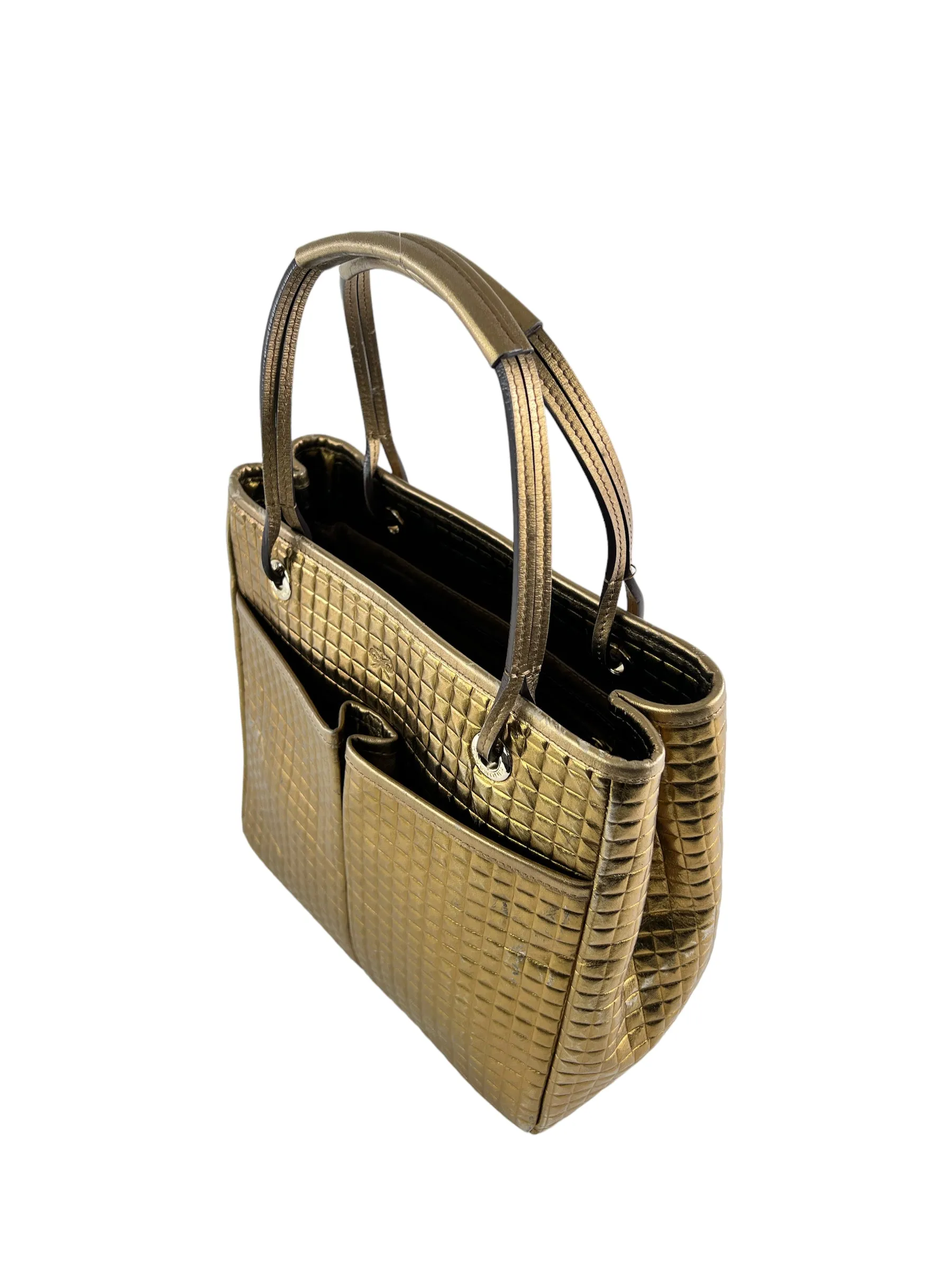 Anya Hindmarch Gold Leather Handbag