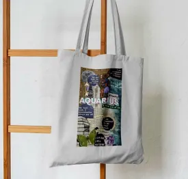 Aquarius Zodiac Tote Bag