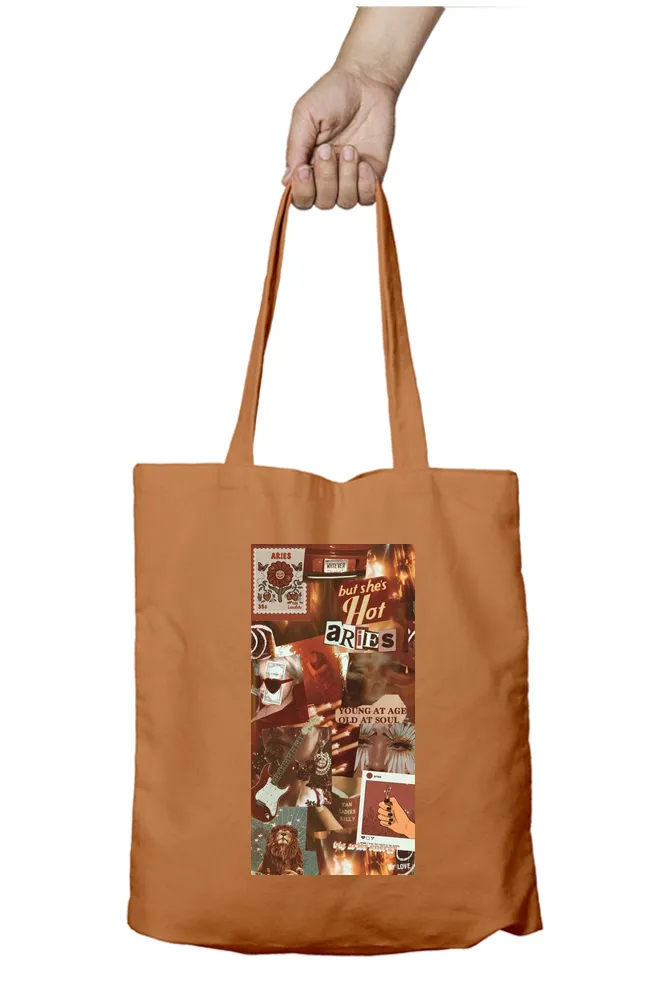 Aries Zodiac Tote Bag