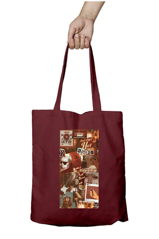 Aries Zodiac Tote Bag