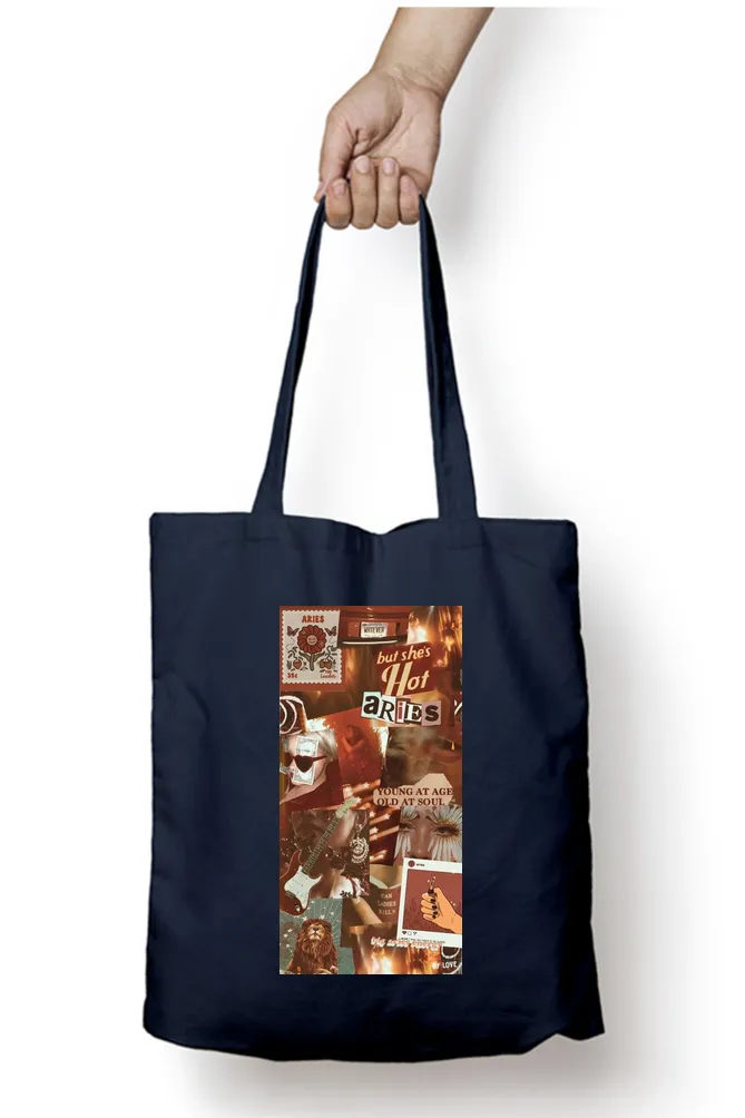 Aries Zodiac Tote Bag