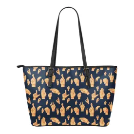 ASL Hand Sign Tote Bag