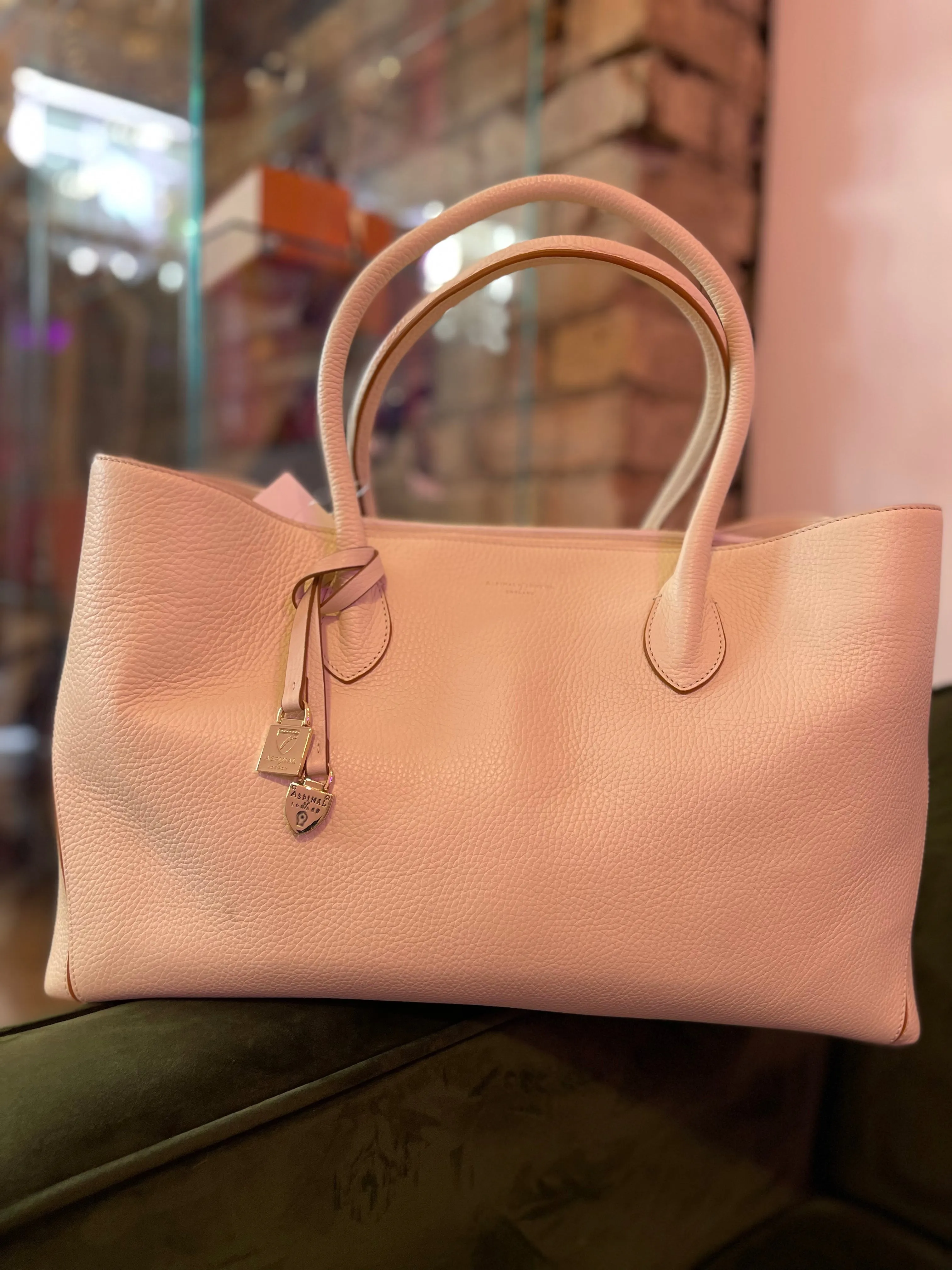 Aspinal of London Cream Handbag