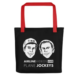 AVL PLANE JOCKEYS (BLACK) Tote bag