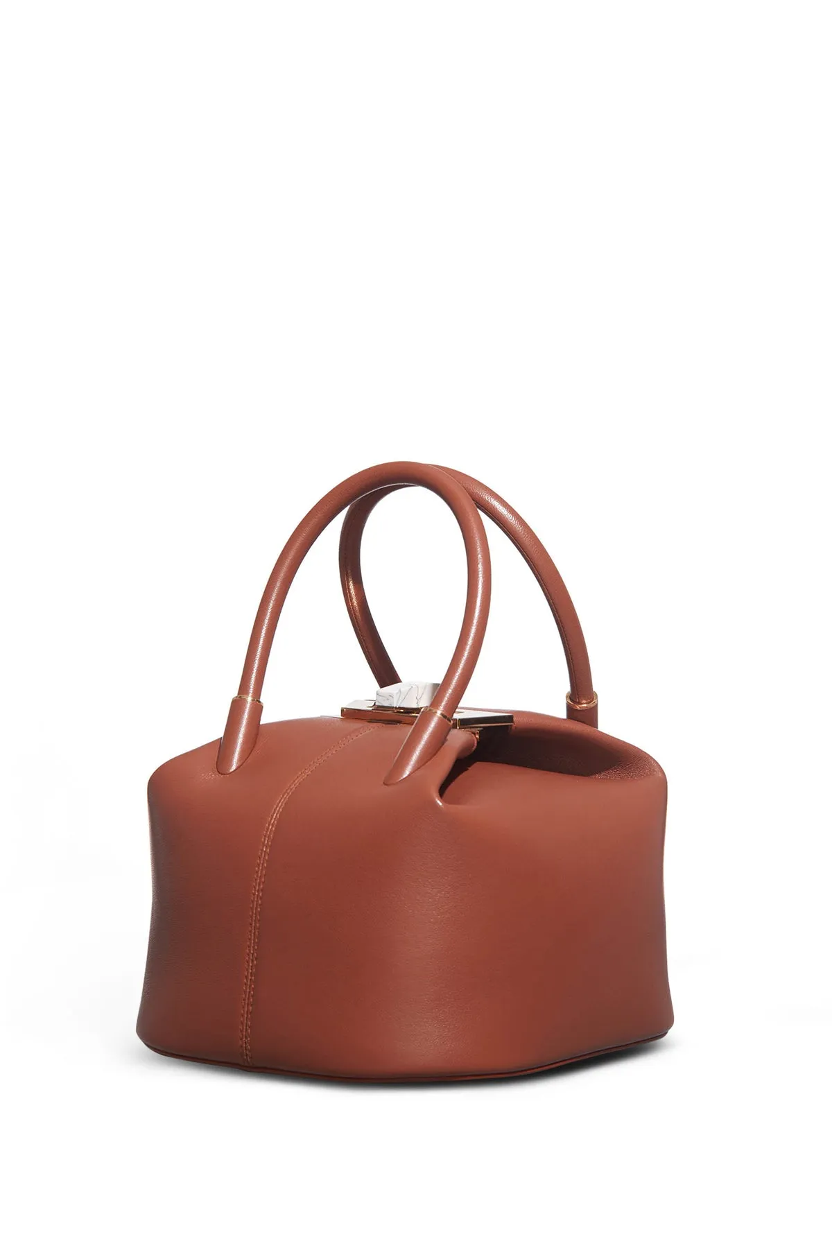 Baez Bag in Cognac Nappa Leather