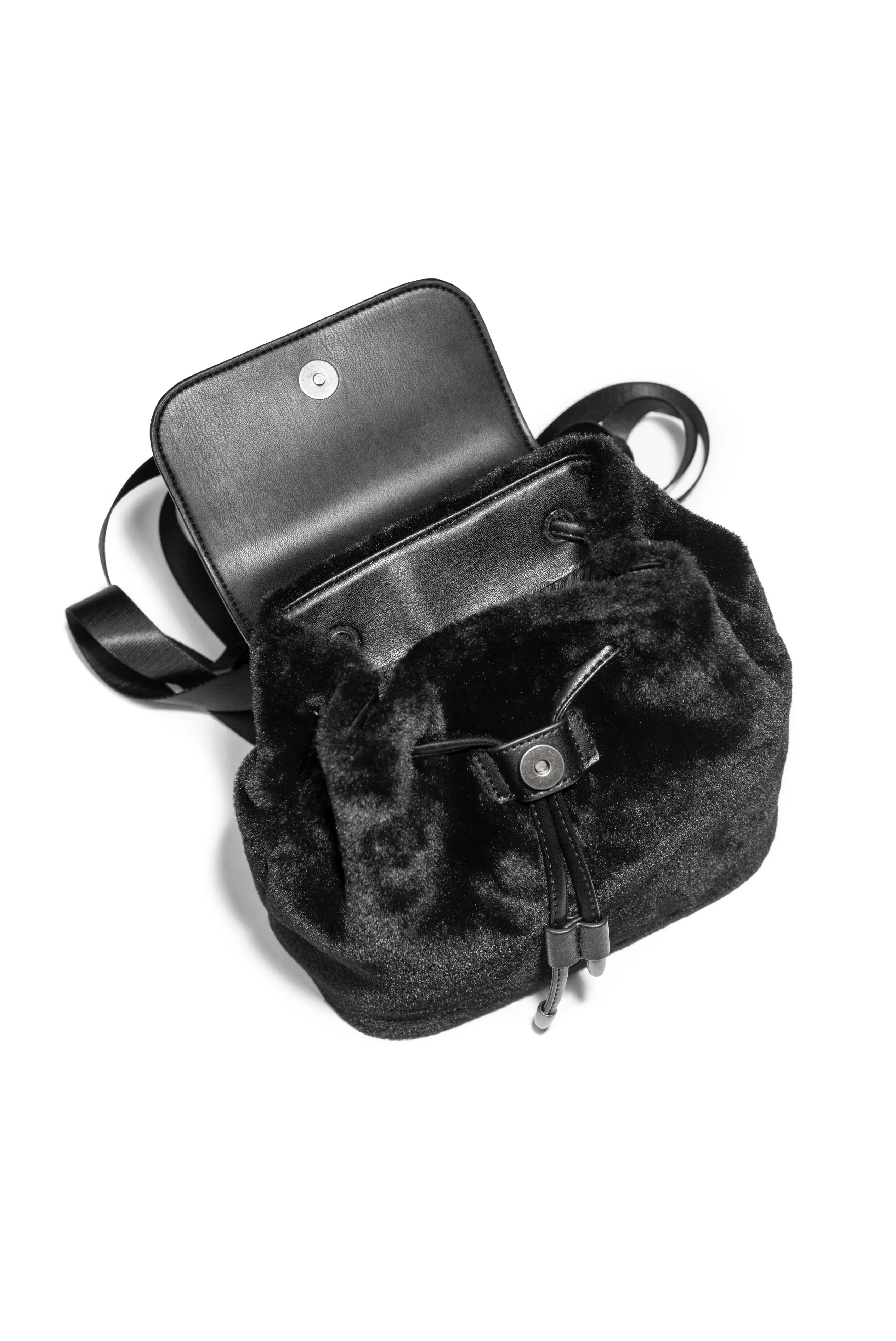 Baphomet - Mini Faux Fur Backpack