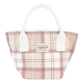 Barbour Leathen Tote Bag Dewberry Tartan