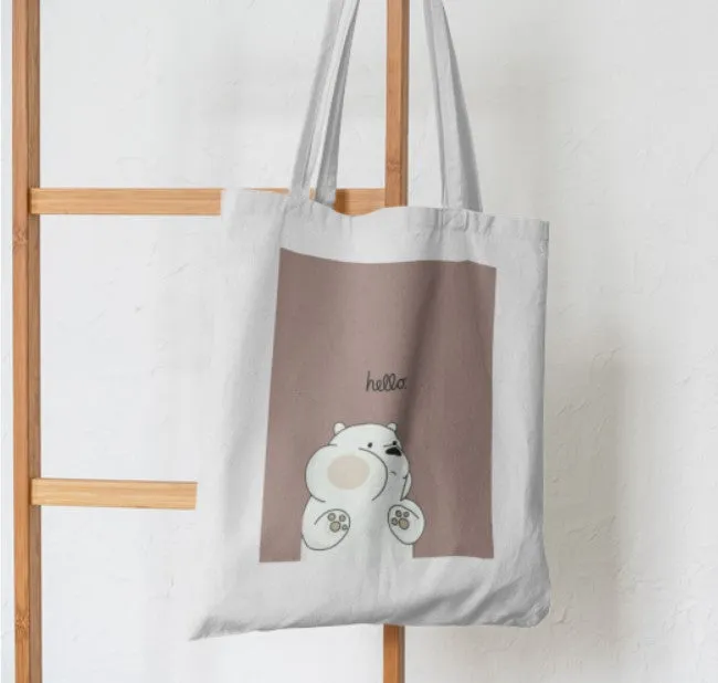 Bear Greetings Tote Bag