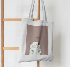 Bear Greetings Tote Bag