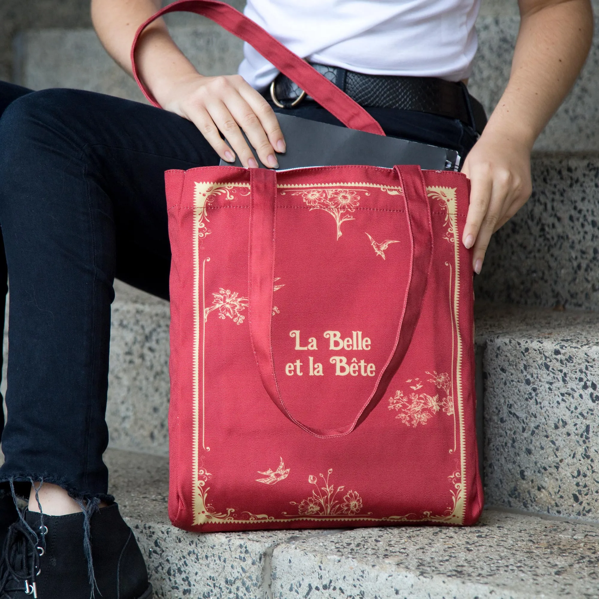 Beauty and Beast Book Tote Bag