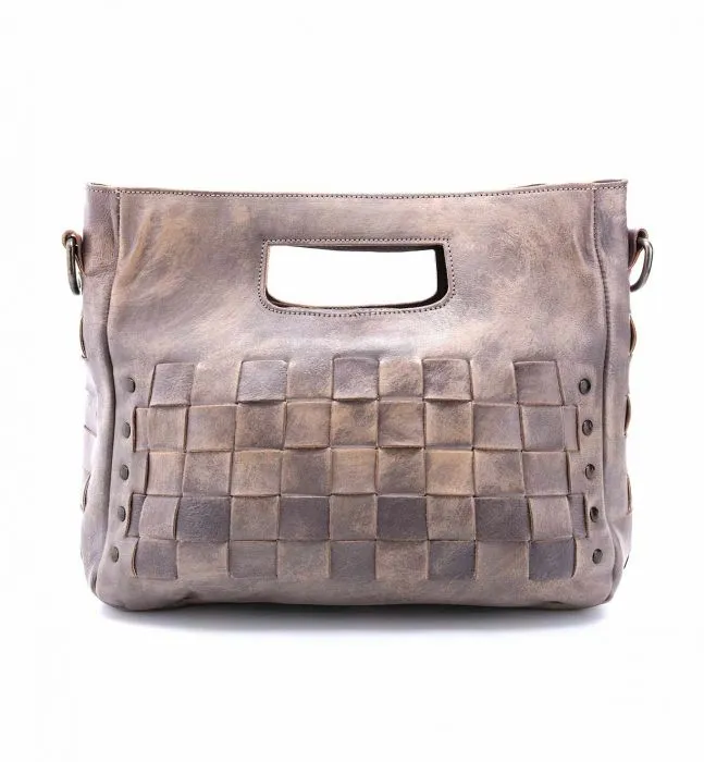 Bed Stu "Orchid" Light Grey Driftwood Handbag