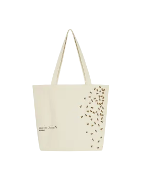 Bee The Change Tote Bag—undyed