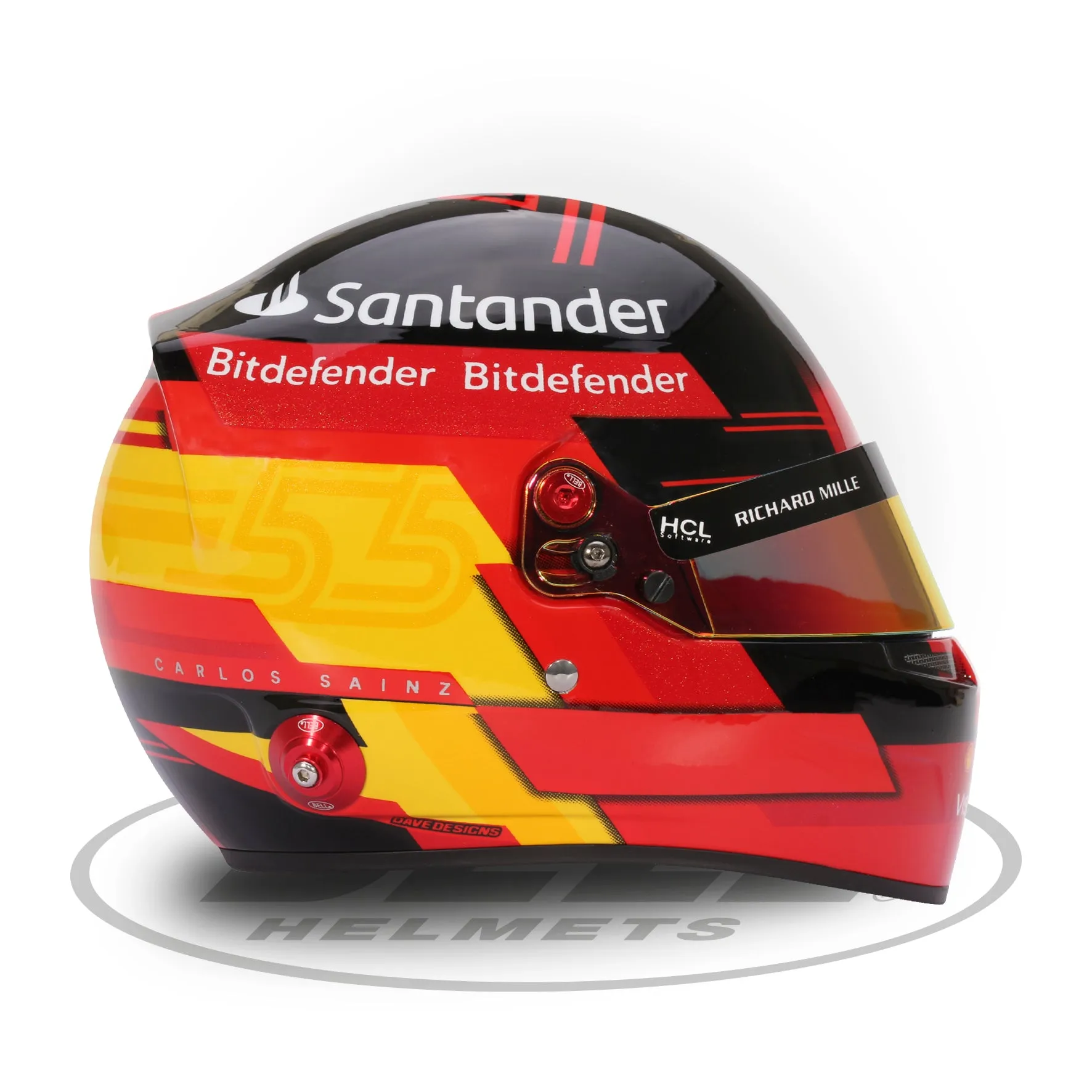 Bell 1:2 Scale Mini Helmet Carlos Sainz 2023