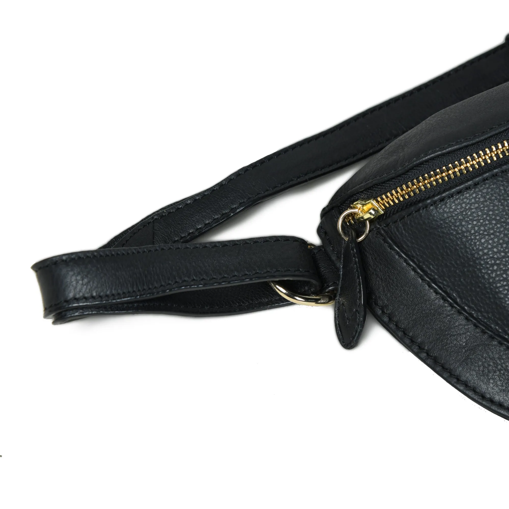 Bell & Fox Liberty Crossbody Bag in Black Leather