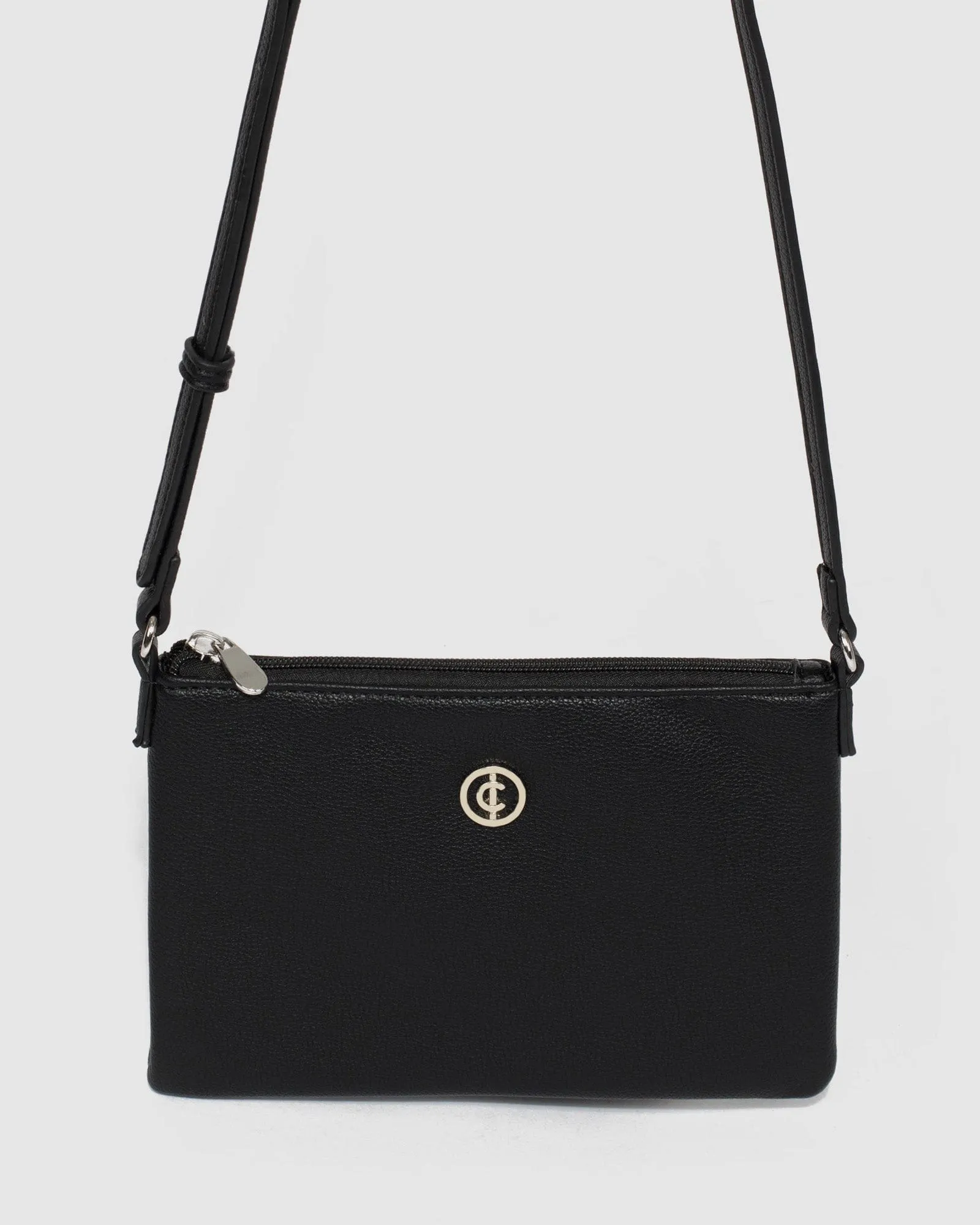 Black Peta Crossbody Bag