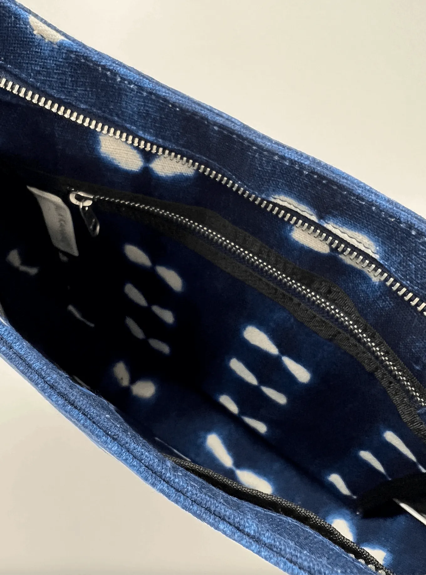 Blue Shibori City Bag with Green and Pink Strap Only $38   FREE Strap (a $168 value)