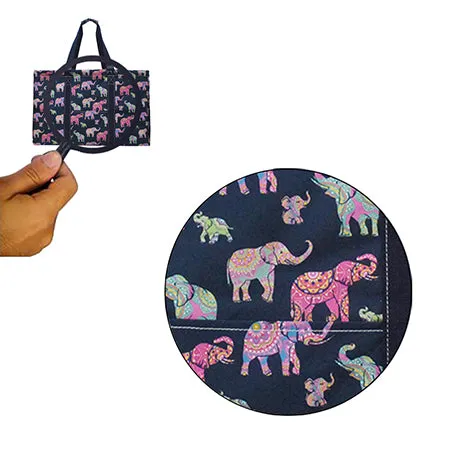 Bohemian Elephant Shopping Utility Tote Bag