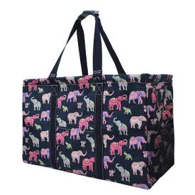 Bohemian Elephant Shopping Utility Tote Bag