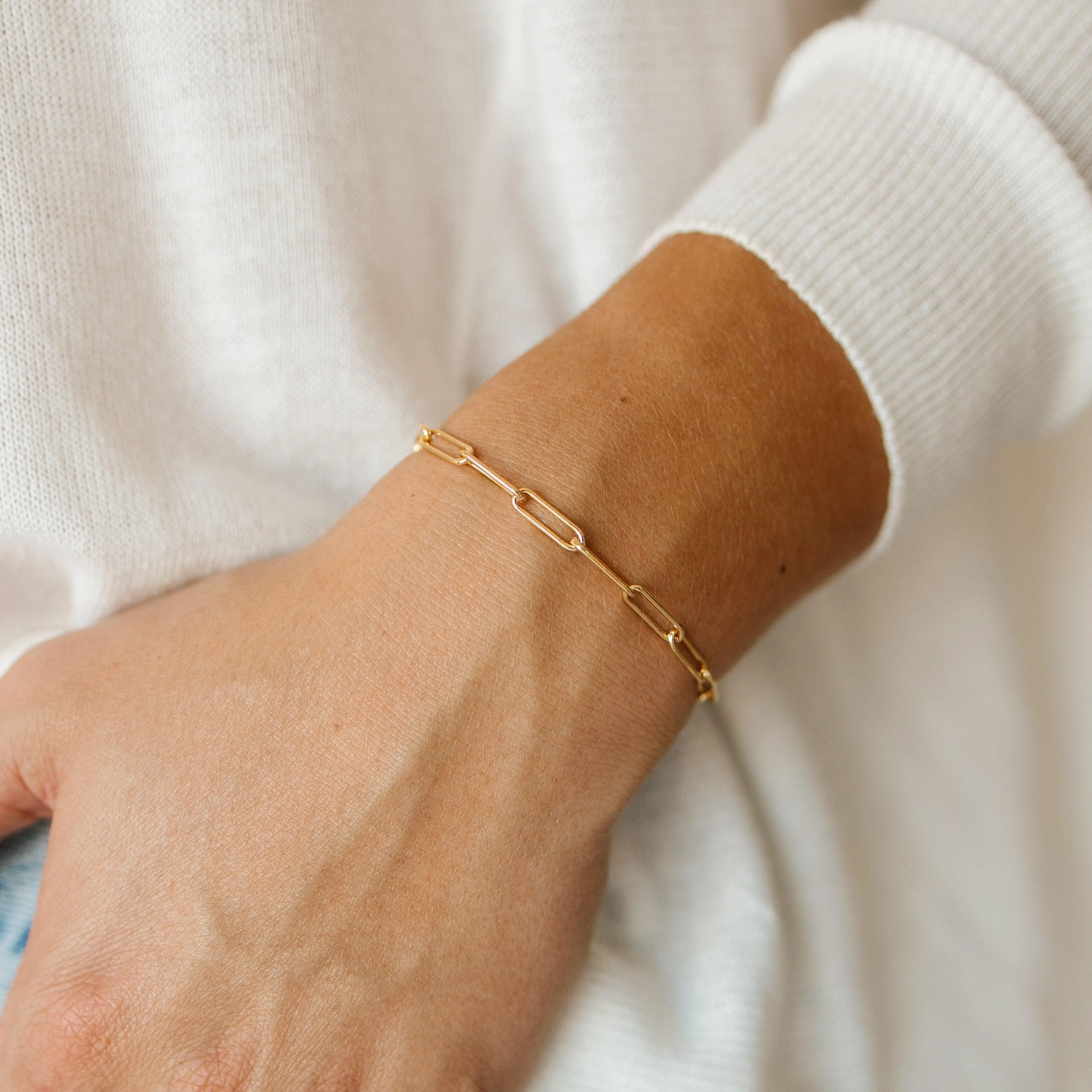 Bold Paperclip Bracelet