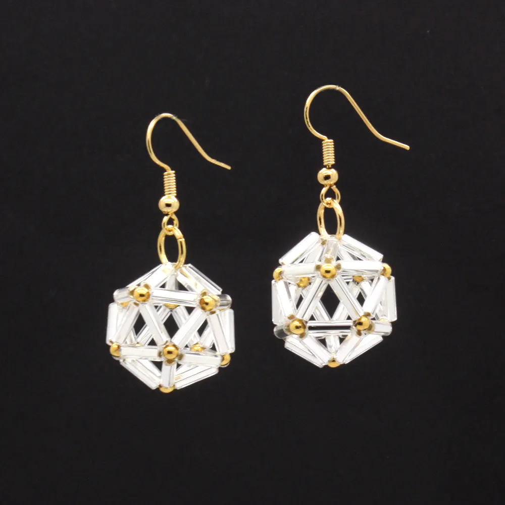 Bravais Lattice Earrings Kit Silver