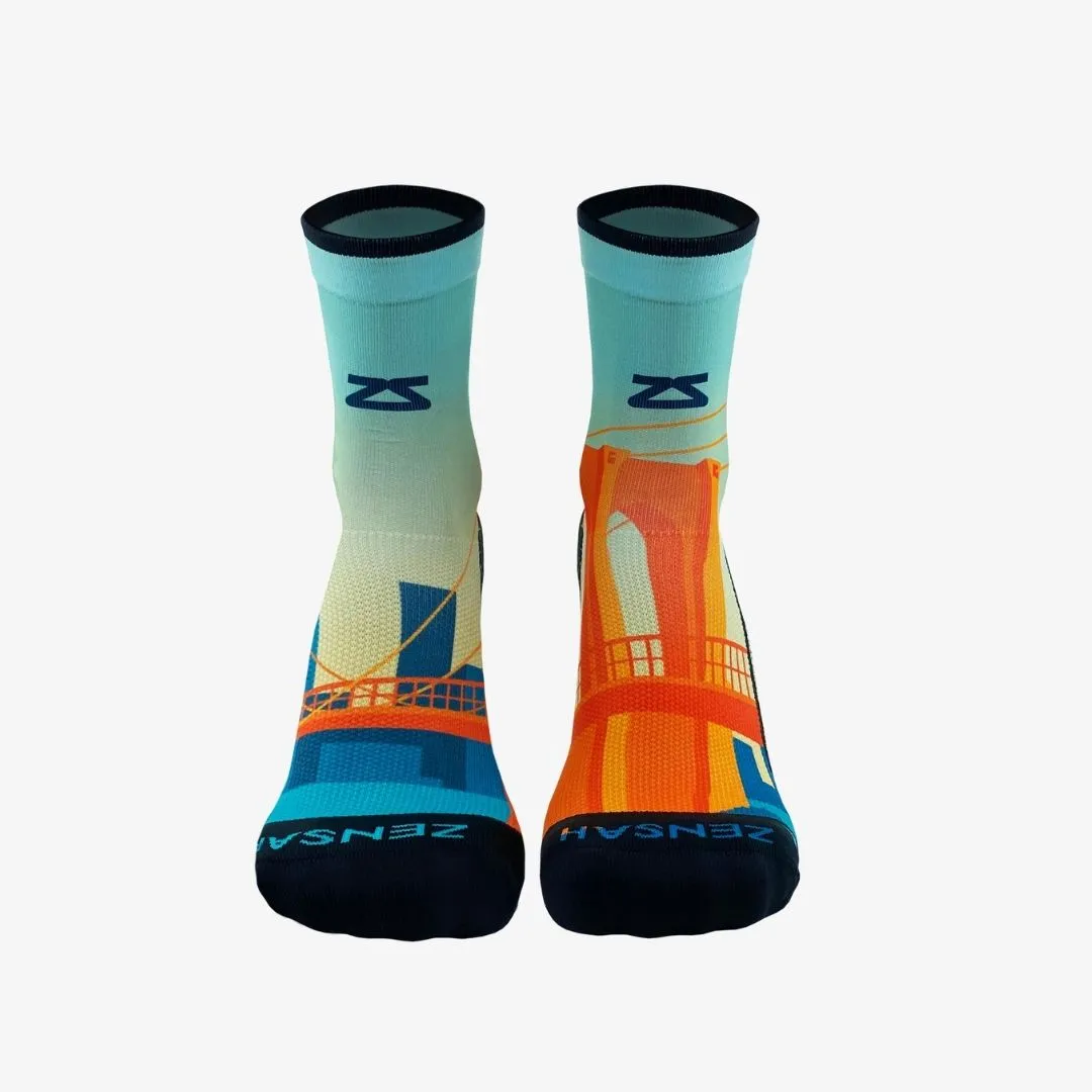 Brooklyn Postcard Socks (Mini-Crew)