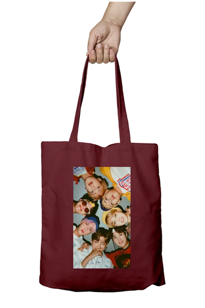 BTS Group Hug Kpop Tote Bag