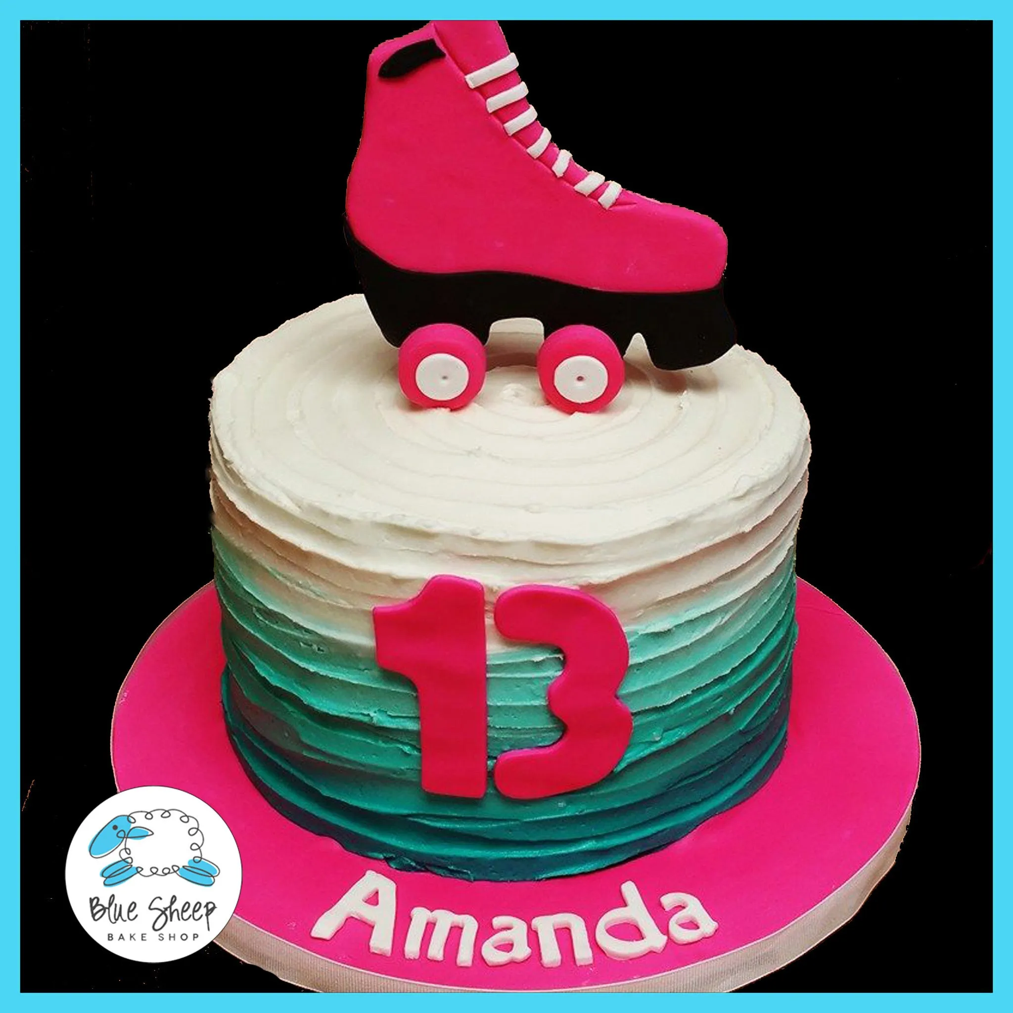 Buttercream Rollerskate Birthday Cake