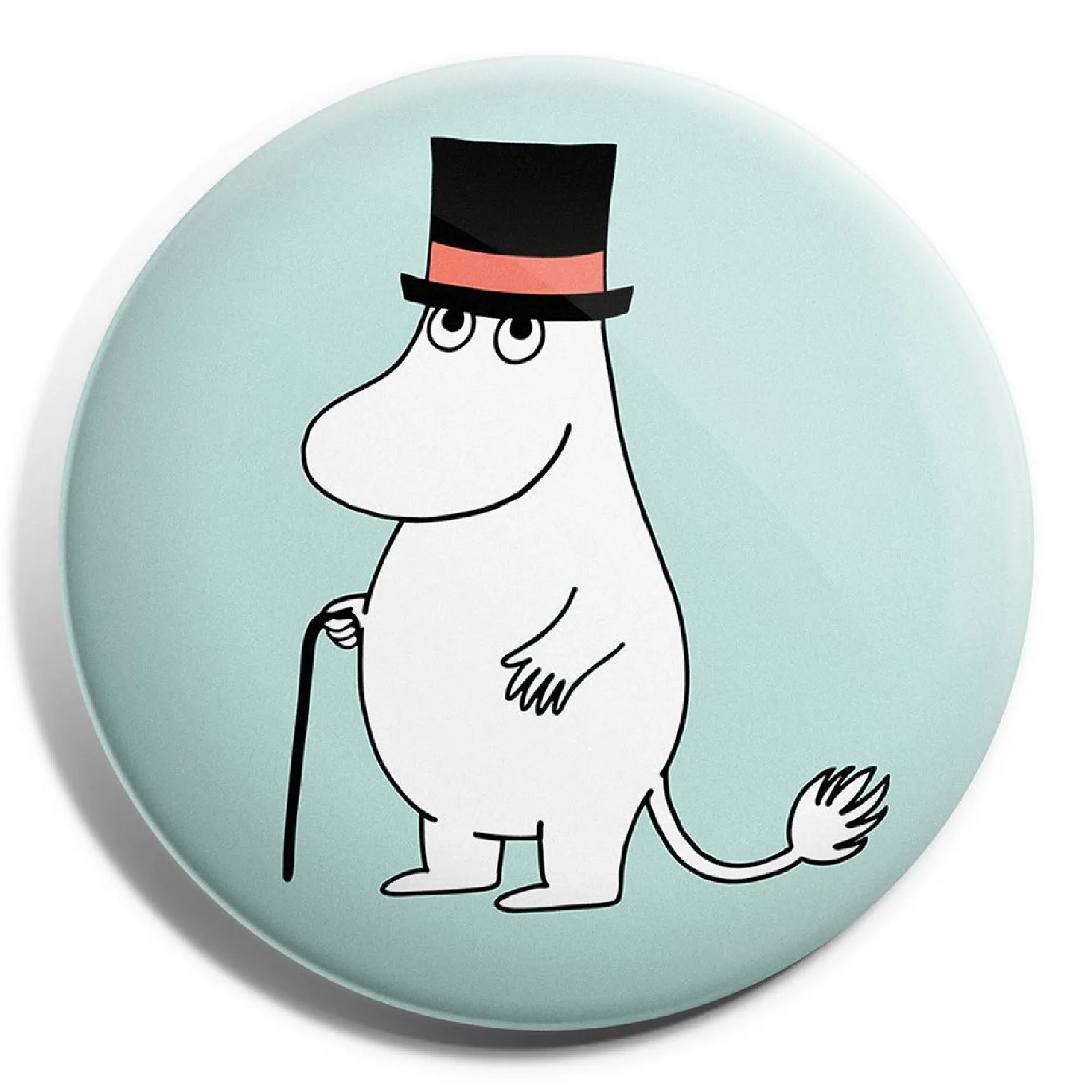 Button Badge Moominpappa Light Blue