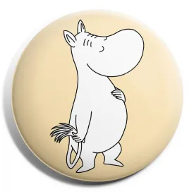 Button Badge  Moomintroll Remarkable Tail Yellow