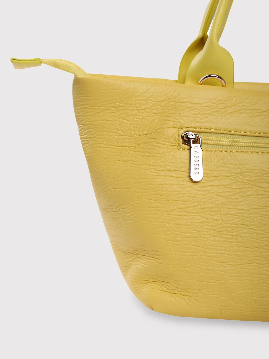 Caprese Briar Tote Small Office Handbag Yellow