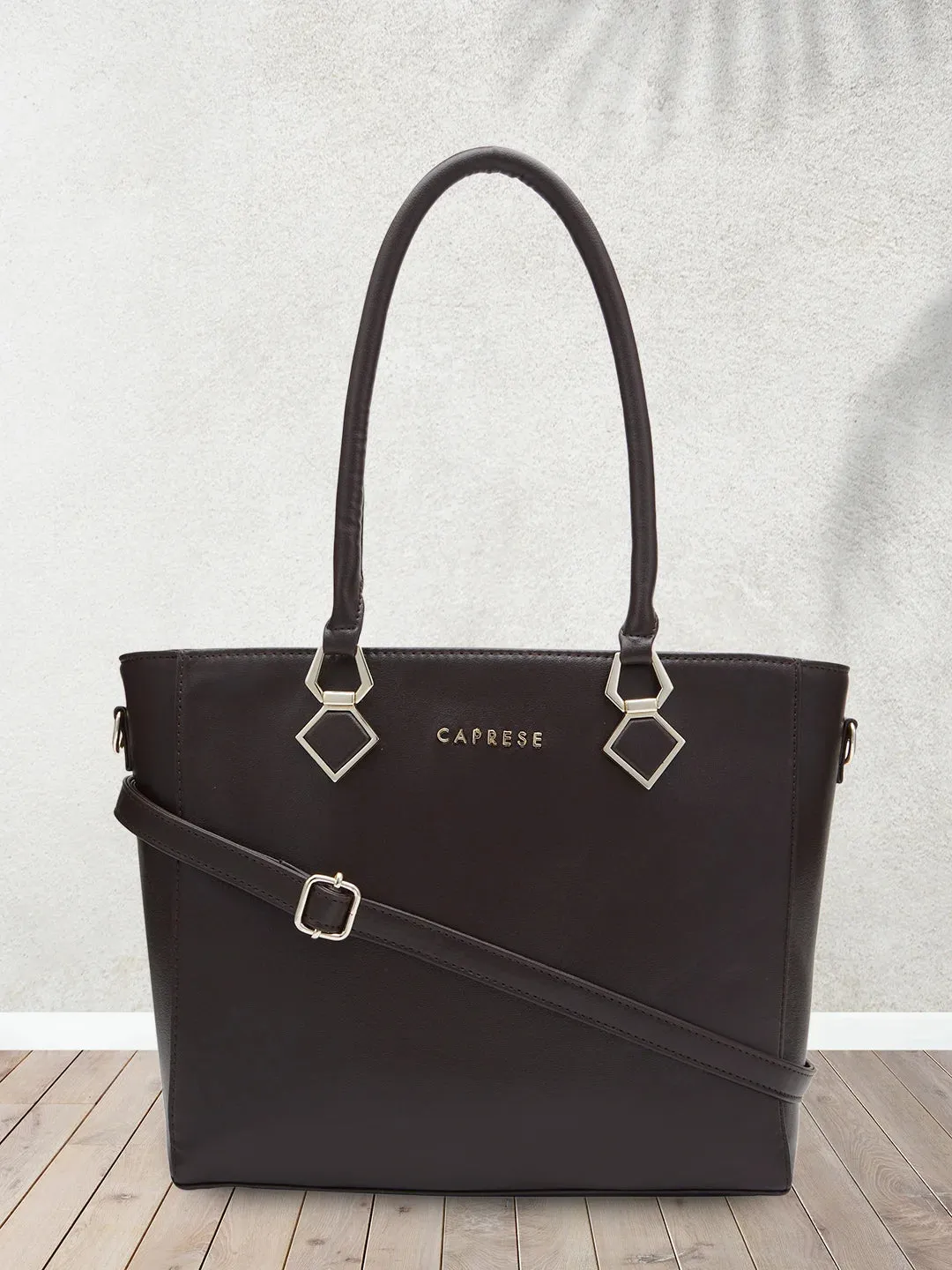 Caprese Lydia Tote Medium Dark Oak