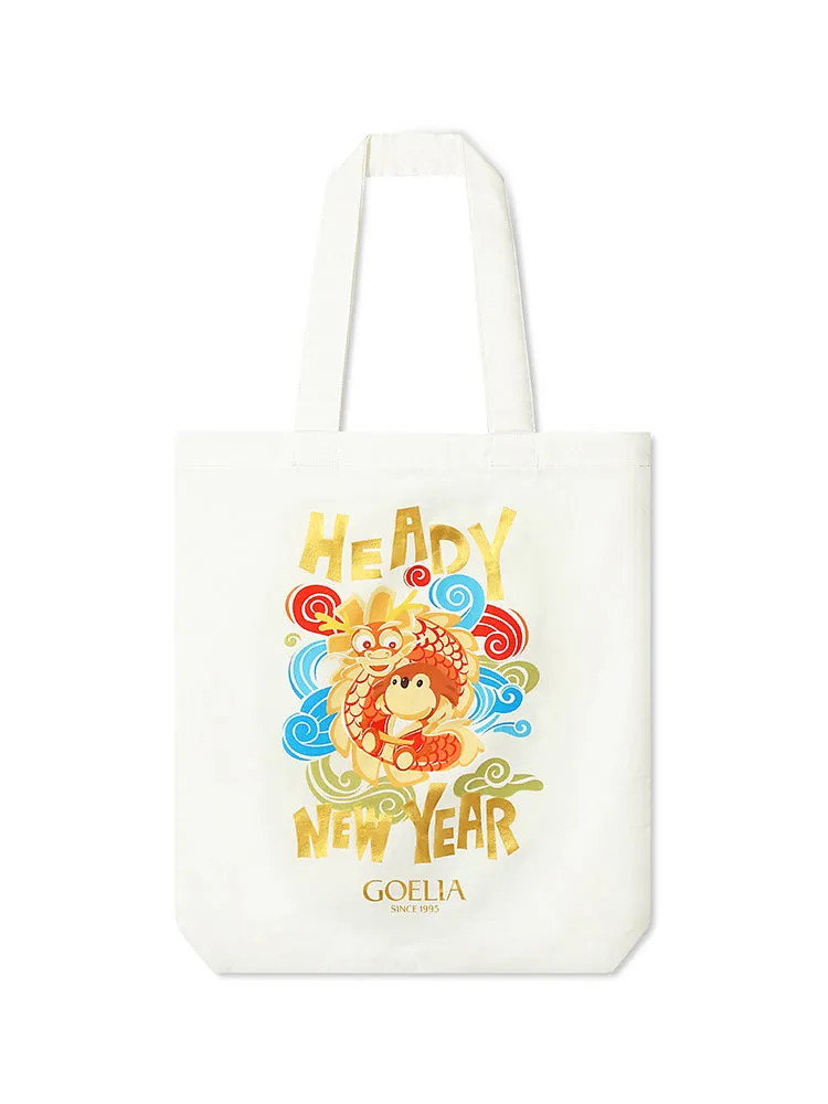 Cartoon Dragon Printed Tote Bag