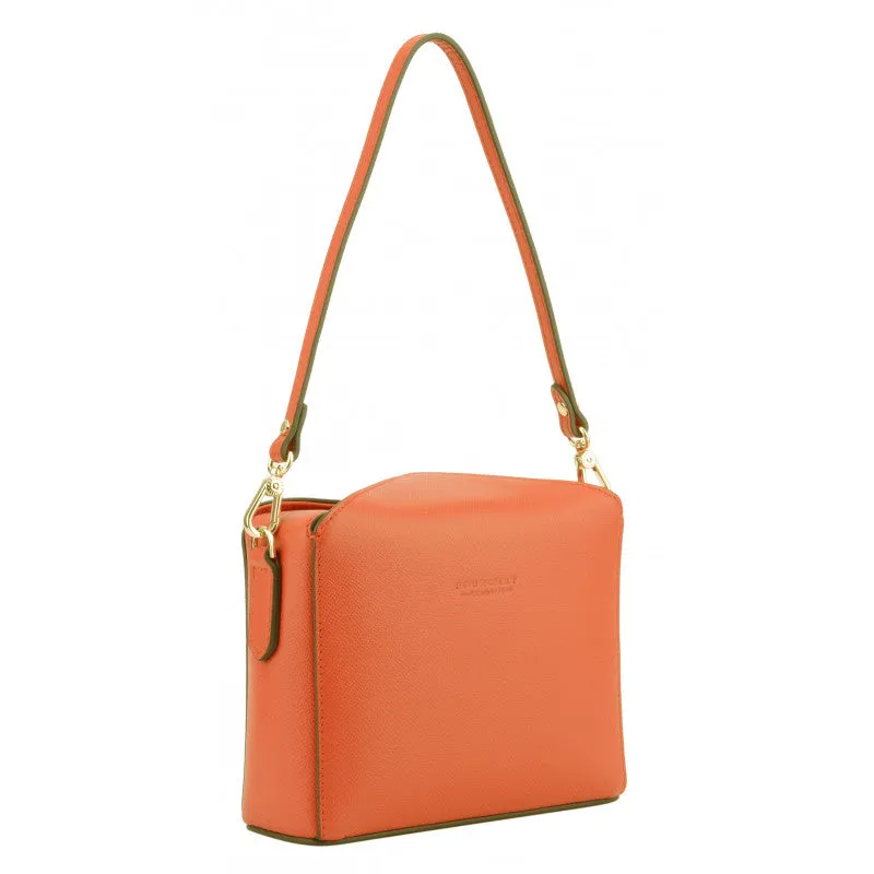 Cassetta Orange Crossbody Bag