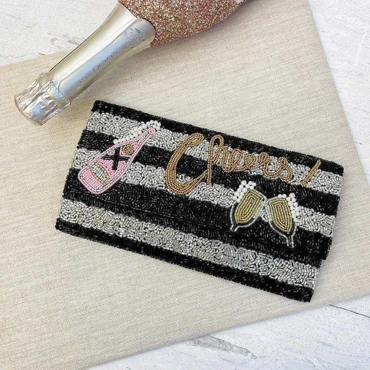 'Cheers' Beaded Convertible Crossbody Bag