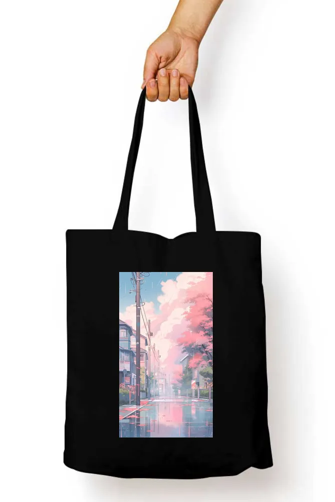 Cherry Blossom Lane Tote Bag