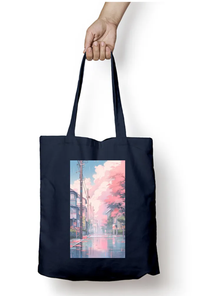 Cherry Blossom Lane Tote Bag