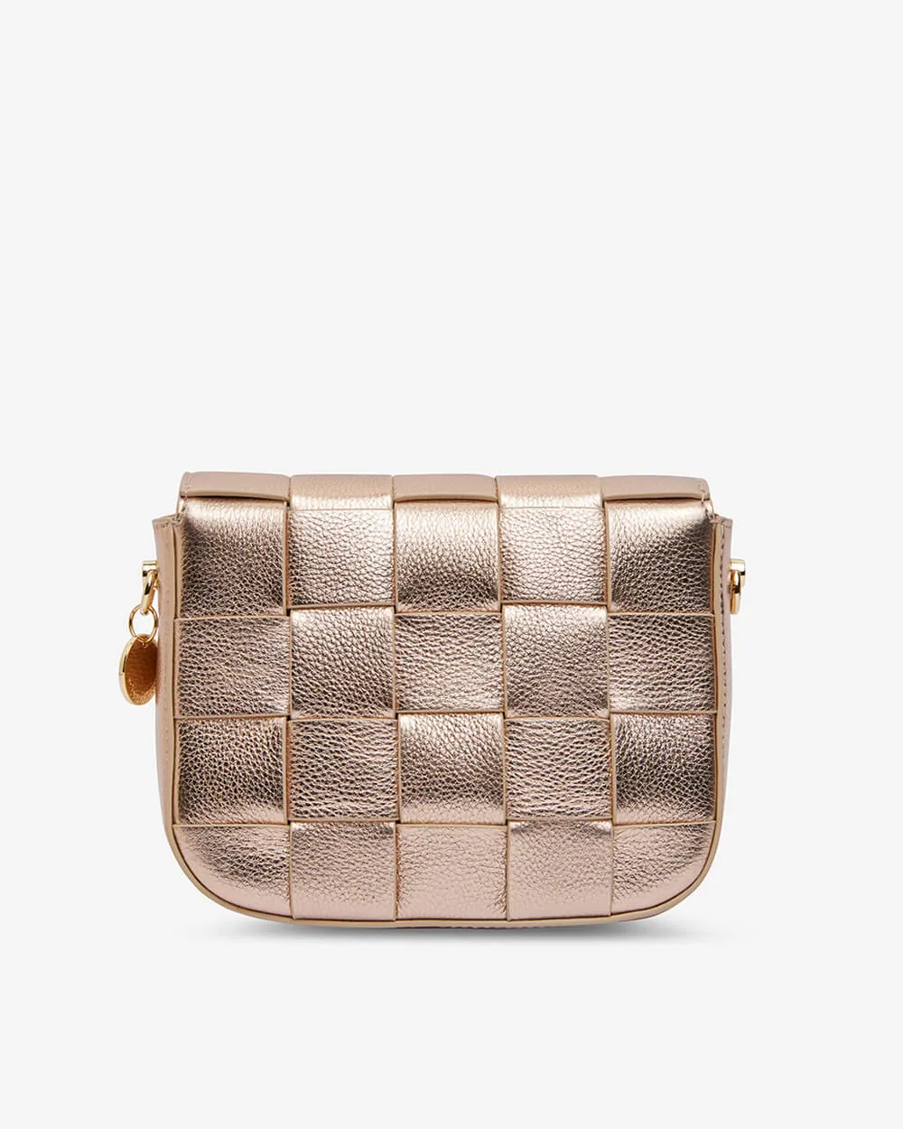 Clara Weave Crossbody - Rose Gold