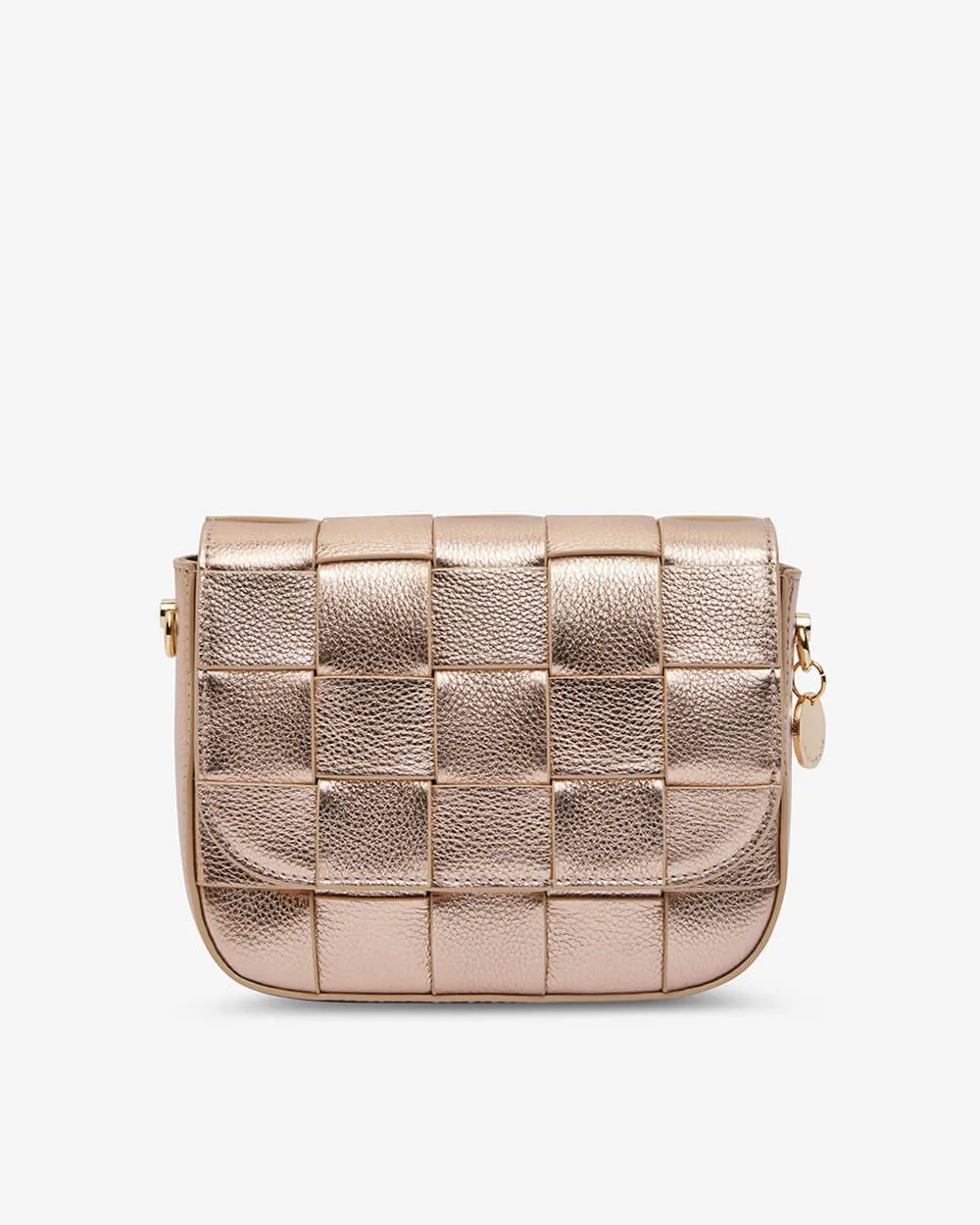 Clara Weave Crossbody - Rose Gold