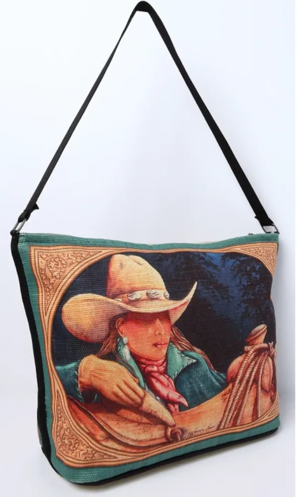 Cowgirl Kim Digital Print Cowgirl Handbag #112