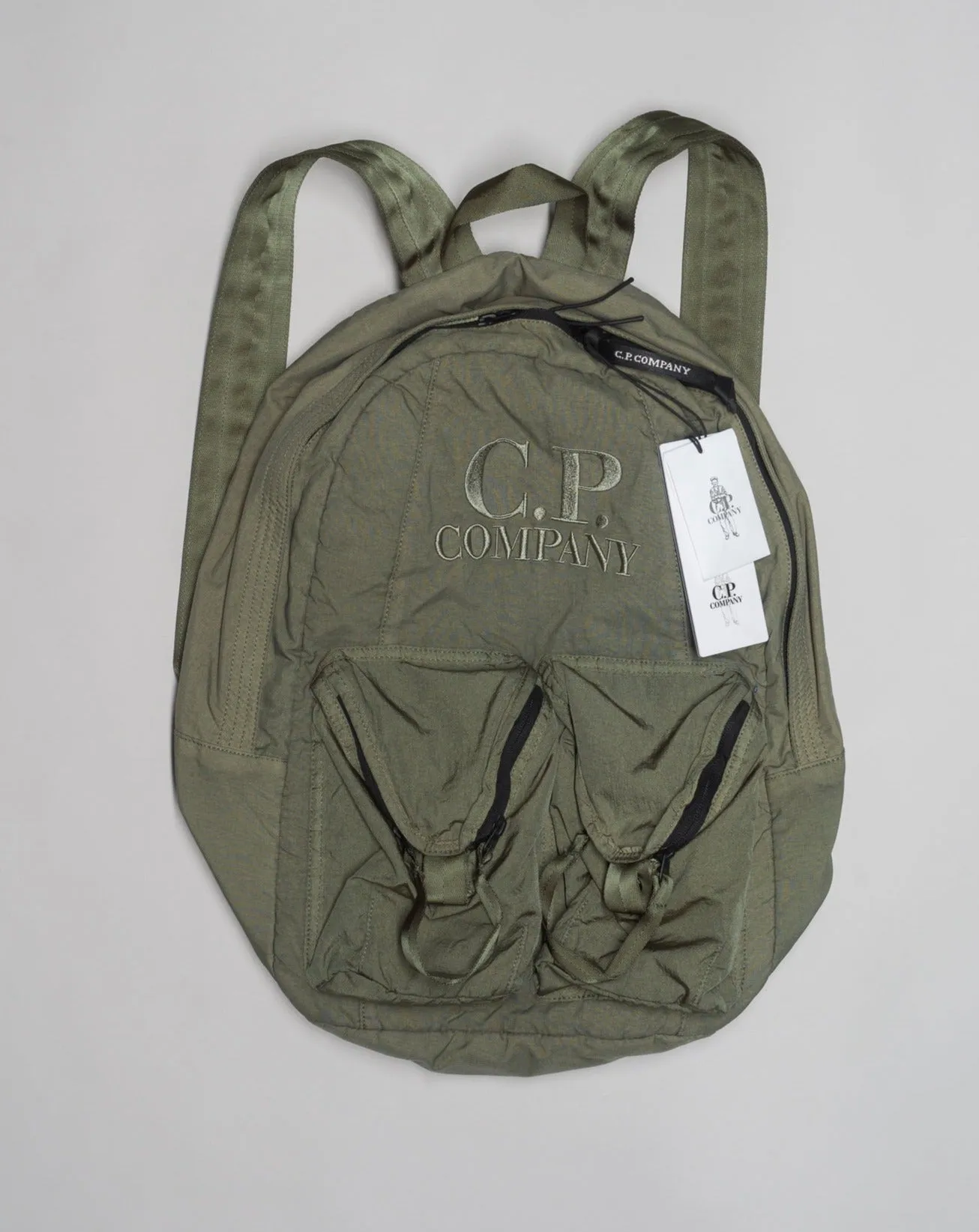 C.P. Company Taylon P Mixed Backpack / Bronze Green