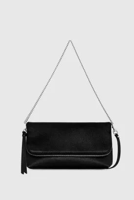 Date Convertible Crossbody Bag In Black/Silver