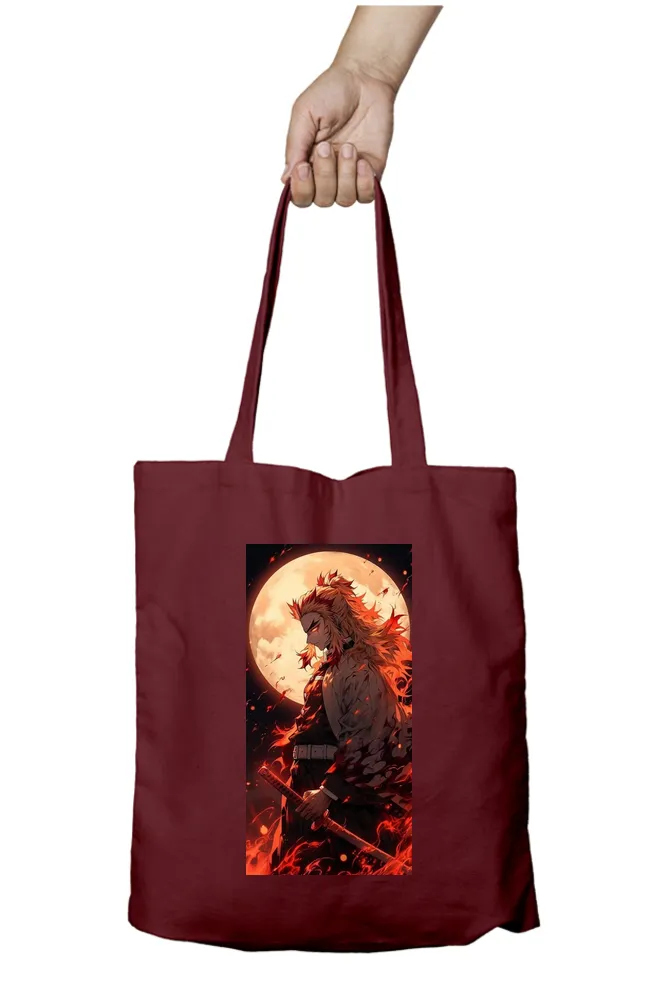 Demon Slayer Rengoku Flame Tote Bag